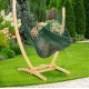 HAMMOCK CHAIR JUMBO (GREEN) and WOOD Stand - COMBO