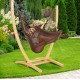 HAMMOCK CHAIR JUMBO (MOCHA) and WOOD Stand - COMBO