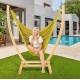 HAMMOCK CHAIR JUMBO (OLIVE) and WOOD Stand - COMBO