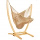 HAMMOCK CHAIR JUMBO (TAN) and WOOD Stand - COMBO