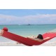 Olefin Kingsize Quilted Hammock with Matching Pillow (Red)