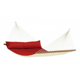 Hammock Kingsize with bars ( Alabama Red-Pepper ) Quilted - By the caribbean hammocks store of USA